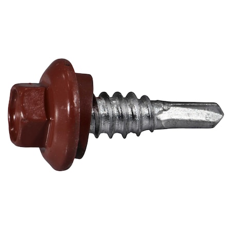 Buildright 1/4" x 7/8 in Hex Hex Machine Screw, Zinc Plated Steel, 384 PK 53191